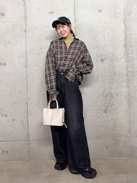 みてきちさん（骨格ストレート・レディース・155cm）の秋コーディネート