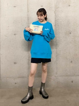 「アイテム（ポーチ）」を使った、みてきちさん（レディース・155cm）の秋コーディネート