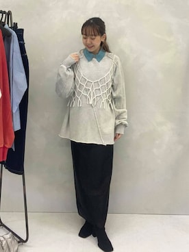 「アイテム（その他小物）」を使った、みてきちさん（レディース・155cm）の秋コーディネート