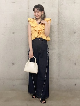 「オフショルダー」｜みてきちさん（レディース・155cm・20代）の夏コーディネート