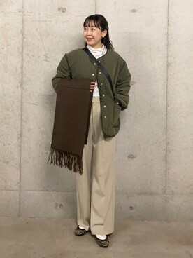 「WEARyouthコーデ」｜「アイテム（バレエシューズ）」を使った、みてきちさん（レディース・155cm）の秋コーディネート