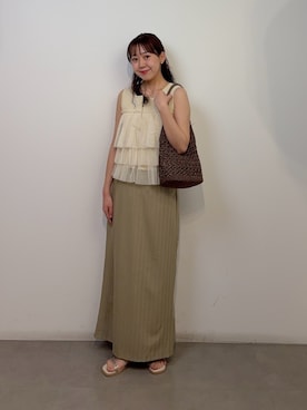 「帰省コーデ」｜みてきちさん（レディース・155cm）の春コーディネート