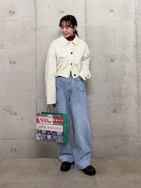 「アイテム（ダウンジャケット/コート）」を使った、みてきちさん（レディース・155cm・20代）の冬コーディネート