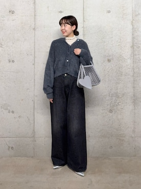 「アイテム（パンプス）」を使った、みてきちさん（レディース・155cm）の秋コーディネート
