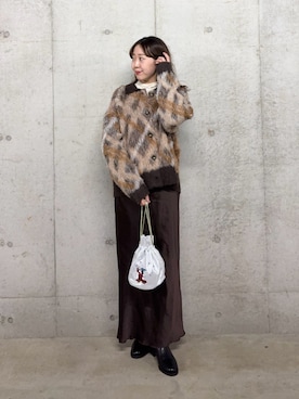 「アイテム（雑貨/ホビー）」を使った、みてきちさん（レディース・155cm）の冬コーディネート