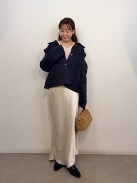 「KBF（ケイビーエフ）のアイテム（トップス）」を使った、みてきちさん（レディース・155cm）の春コーディネート