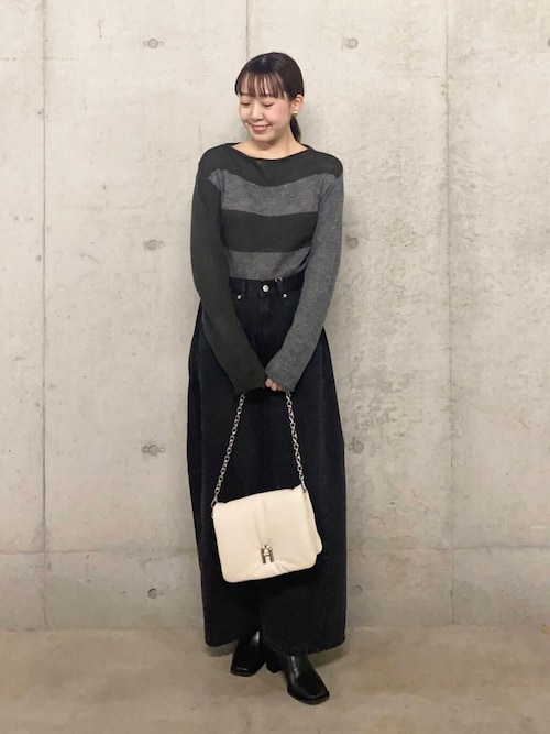 セール】『別注』さらさ×SENSE OF PLACE モヘアライクワイドボーダー