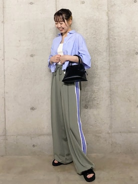 「RODE SKO（ロデスコ）のアイテム」を使った、みてきちさん（レディース・155cm）の夏コーディネート