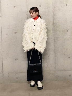 「SENSE OF PLACE by URBAN RESEARCH（センスオブプレイスバイアーバンリサーチ）の『消臭』サイドゴアボリュームソールブーツ（ブーツ）」を使った、みてきちさん（レディース・155cm）の冬コーディネート