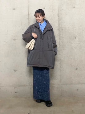 「SENSE OF PLACE by URBAN RESEARCH（センスオブプレイスバイアーバンリサーチ）の『消臭』サイドゴアボリュームソールブーツ（ブーツ）」を使った、みてきちさん（レディース・155cm）の冬コーディネート