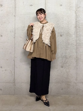みてきちさん（骨格ストレート・レディース・155cm）の秋コーディネート