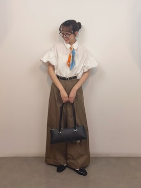 「SMELLY（スメリー）のアイテム」を使った、みてきちさん（レディース・155cm）の夏コーディネート