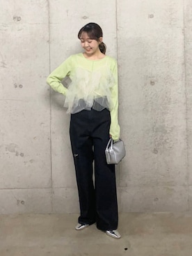 「SENSE OF PLACE by URBAN RESEARCH（センスオブプレイスバイアーバンリサーチ）のメタリックポインテッドシューズ（パンプス）」を使った、みてきちさん（レディース・155cm）の春コーディネート