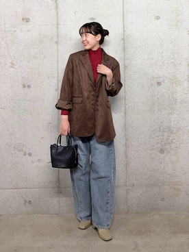 「イチ推しジャケットスタイル」｜「アイテム（シューズ）」を使った、みてきちさん（レディース・155cm）の秋コーディネート