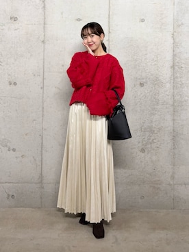 「アイテム（カーディガン/ボレロ）」を使った、みてきちさん（レディース・155cm・20代）の秋コーディネート