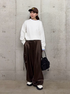 「アイテム（キャップ）」を使った、みてきちさん（レディース・155cm・20代）の冬コーディネート