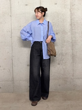 「アイテム（スリッポン）」を使った、みてきちさん（レディース・155cm）の夏コーディネート