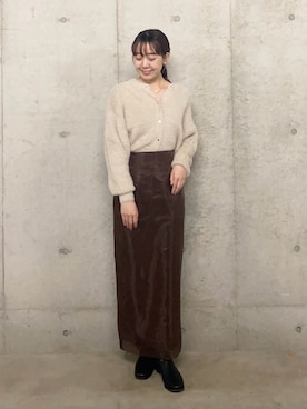「SENSE OF PLACE by URBAN RESEARCH（センスオブプレイスバイアーバンリサーチ）のアイテム（ブーツ）」を使った、みてきちさん（レディース・155cm）の秋コーディネート