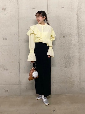 「SENSE OF PLACE by URBAN RESEARCH（センスオブプレイスバイアーバンリサーチ）のコインローファー（ローファー）」を使った、みてきちさん（レディース・155cm）の春コーディネート