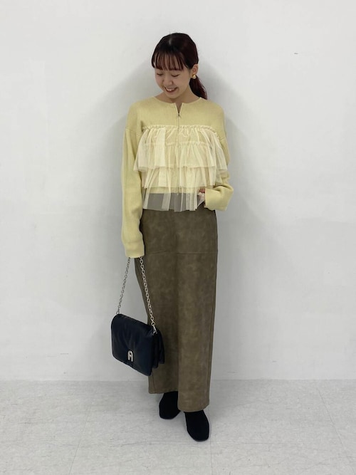 セール】ヴィンテージレザーライクペンシルスカート（スカート