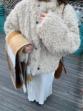 「アイテム（マフラー）」を使った、みてきちさん（レディース・155cm・20代）の秋コーディネート