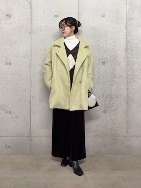 「アイテム（その他アウター）」を使った、みてきちさん（骨格ストレート・レディース・155cm）の秋コーディネート