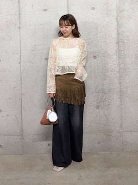 「SENSE OF PLACE by URBAN RESEARCH（センスオブプレイスバイアーバンリサーチ）のアイテム（サンダル）」を使った、みてきちさん（レディース・155cm）の夏コーディネート