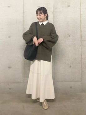 「チョコ色に染まれ」｜「アイテム（その他シューズ）」を使った、みてきちさん（レディース・155cm）の冬コーディネート