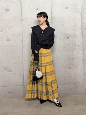 「アイテム（その他シューズ）」を使った、みてきちさん（レディース・155cm）の秋コーディネート