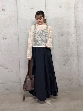 「SENSE OF PLACE by URBAN RESEARCH（センスオブプレイスバイアーバンリサーチ）のアイテム（サンダル）」を使った、みてきちさん（レディース・155cm）の夏コーディネート