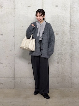 「アイテム（トートバッグ）」を使った、みてきちさん（レディース・155cm・20代）の冬コーディネート