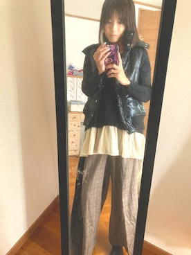 「CECIL McBEE（セシルマクビー）のアイテム（パンツ）」を使った、ma0822さん（レディース・164cm）の秋コーディネート