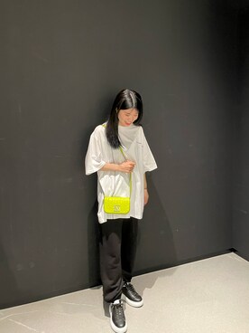 「みんなの白Tフェス」｜「アイテム（スウェットパンツ）」を使った、Misakeyさん（レディース・160cm）の夏コーディネート