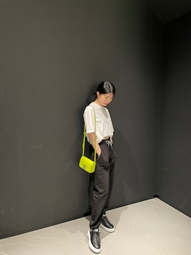 「みんなの白Tフェス」｜「アイテム（スウェットパンツ）」を使った、Misakeyさん（レディース・160cm）の夏コーディネート