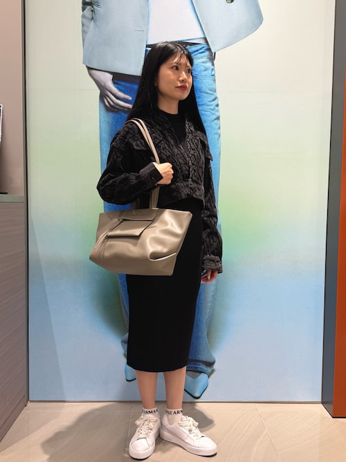 A|X アルマーニ エクスチェンジ】CL ノースリーブニットドレス