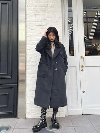【限定価格】IÉNA グレー ウールコート iena ウールカシミヤガウンコート グレー