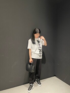 「みんなの白Tフェス」｜「アイテム（スウェットパンツ）」を使った、Misakeyさん（レディース・160cm）の夏コーディネート