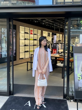 「ARMANI EXCHANGE（アルマーニエクスチェンジ）のアイテム（オールインワン・サロペット）」を使った、Misakeyさん（レディース・160cm）の夏コーディネート