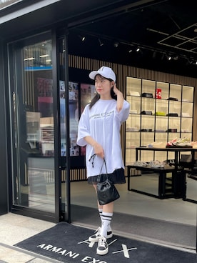 「みんなの白Tフェス」｜「アイテム（ソックス/靴下）」を使った、Misakeyさん（レディース・160cm）の夏コーディネート