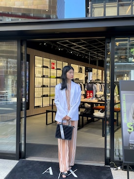 「ARMANI EXCHANGE（アルマーニエクスチェンジ）のアイテム（オールインワン・サロペット）」を使った、Misakeyさん（レディース・160cm）の夏コーディネート