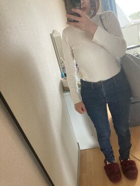 「白×デニム」｜mikihouse415さん（レディース・156cm）の秋コーディネート