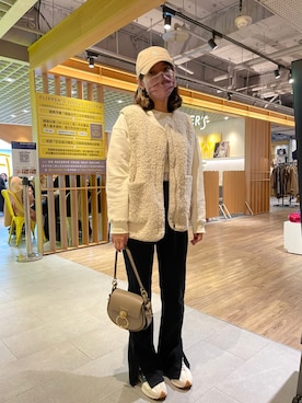 「PAZZO」｜「アイテム（ジャケット/アウター）」を使った、Bevilet  Baeさん（レディース・160cm）の冬コーディネート