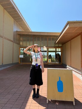 「Bershka（ベルシュカ）のアイテム」を使った、Bevilet  Baeさん（レディース・160cm）の秋コーディネート