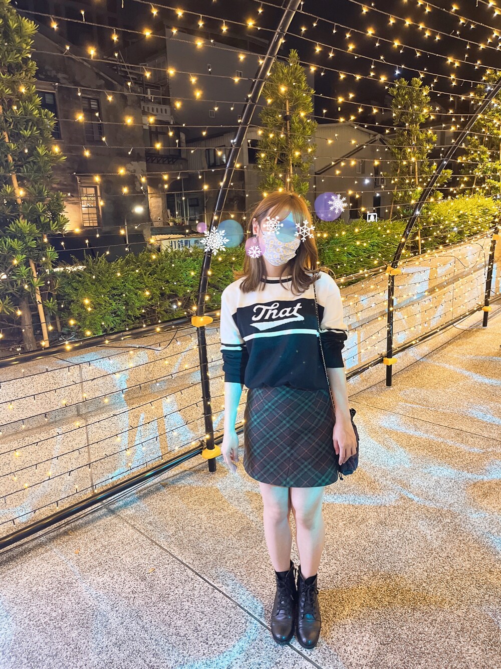 「休日コーデ、オトナ女子、秋冬コーデ、大人かわいい、低身長、ootd」｜「tbのアイテム（トップス、ブラック系）」を使った、Bevilet  Baeさん（レディース・160cm）の秋コーディネートの1枚目の写真