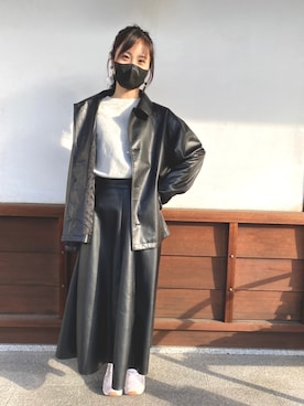 「green label relaxing（グリーンレーベルリラクシング）のアイテム（その他アウター）」を使った、Marinaさん（レディース・156cm）の冬コーディネート
