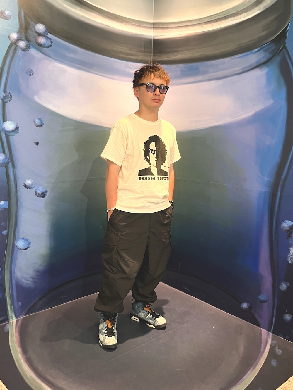 「カジュアルコーデ、ストリートMIX、残暑コーデ、スニーカーコーデ、シンプルスタイル」｜「Good Onのアイテム（Tシャツ/カットソー、その他）」を使った、peimax2525さん（メンズ・165cm）の秋コーディネートの1枚目の写真
