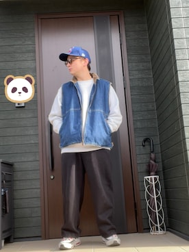 「Magine（マージン）のアイテム」を使った、peimax2525さん（メンズ・165cm）の冬コーディネート