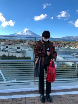 「Gosha Rubchinskiy（ゴーシャラブチンスキー）のアイテム（トップス）」を使った、aoiさん（メンズ・173cm）の冬コーディネート