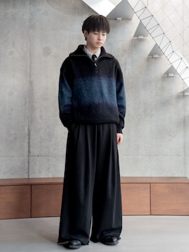 「アイテム（ネクタイ）」を使った、てるさん（メンズ・181cm・20代）の冬コーディネート