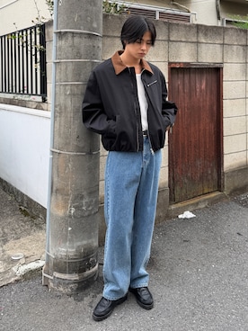 「SINSS（シンス）のアイテム（ブレスレット）」を使った、てるさん（メンズ・181cm）の秋コーディネート